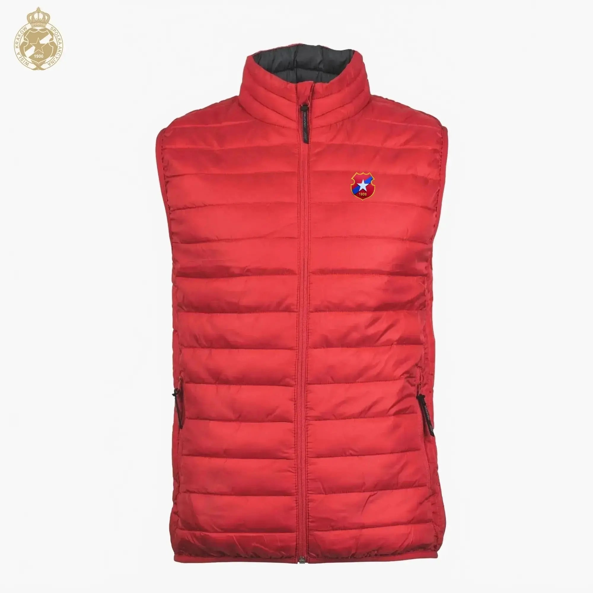Bezrękawnik Herb TS - czerwony - Wisła Kraków® | Official Platform