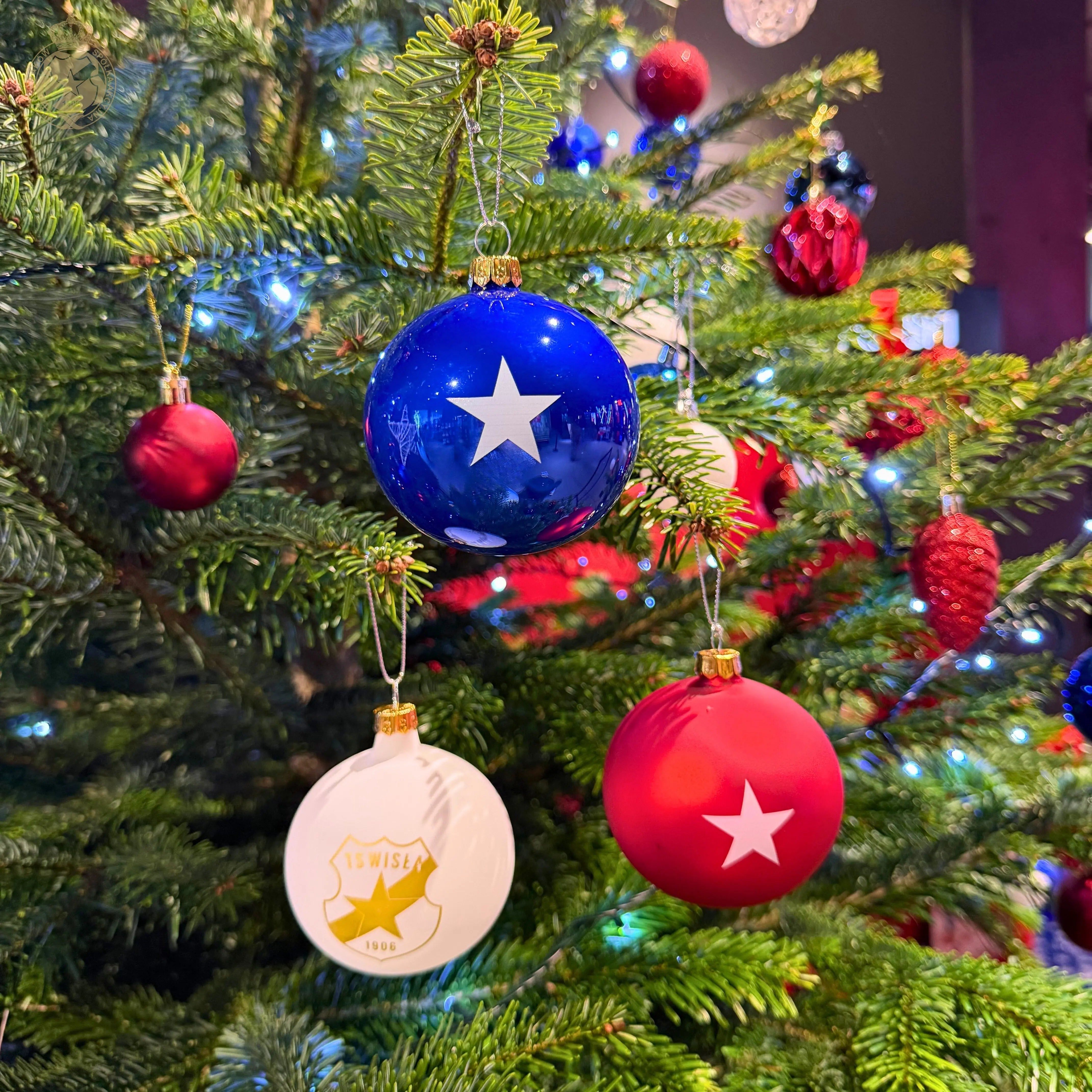 Zestaw 3 bombek - gwiazdy Wisła Kraków Offical FanShop