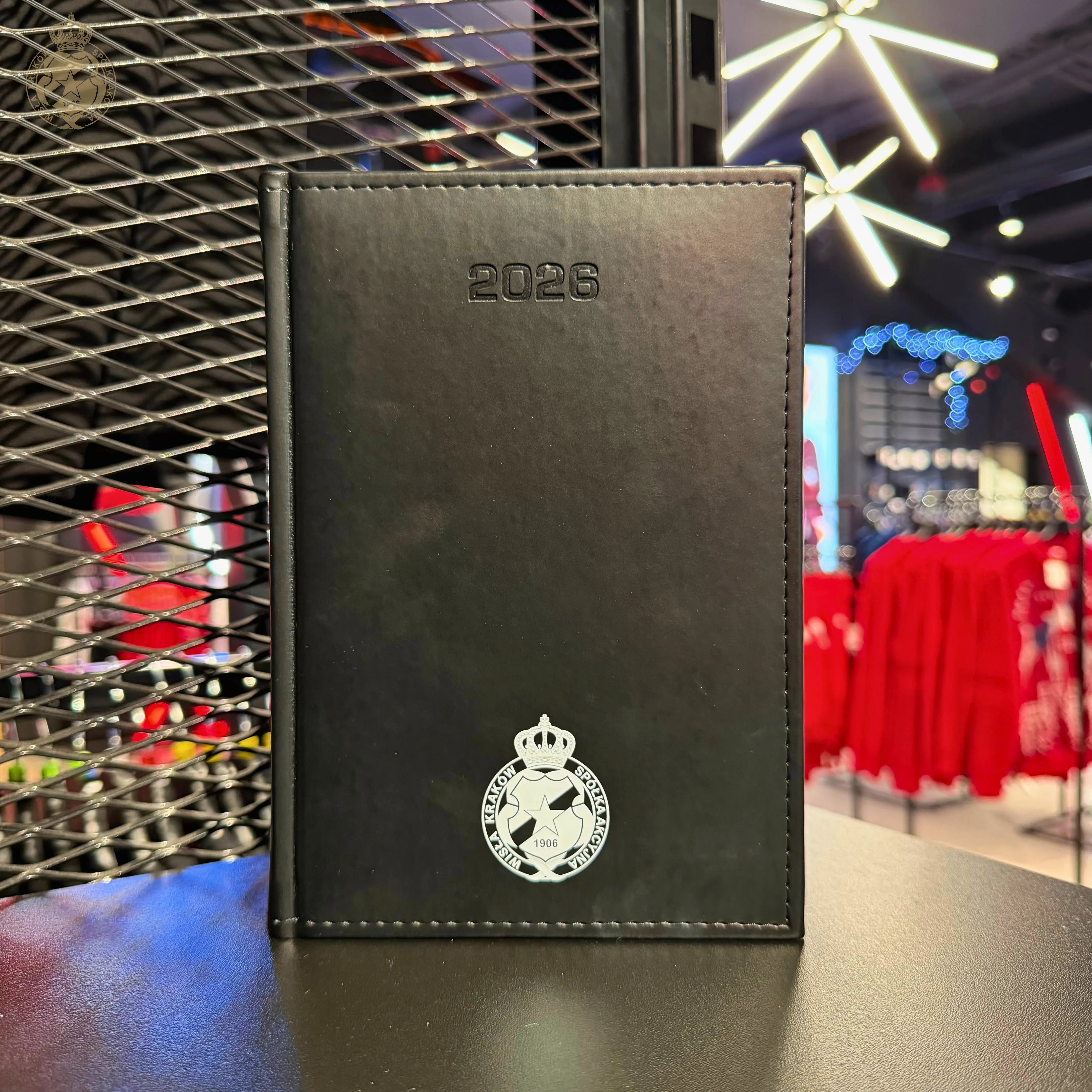 Kalendarz książkowy 2026 - czarny Official FanShop - TS Wisła Kraków SA