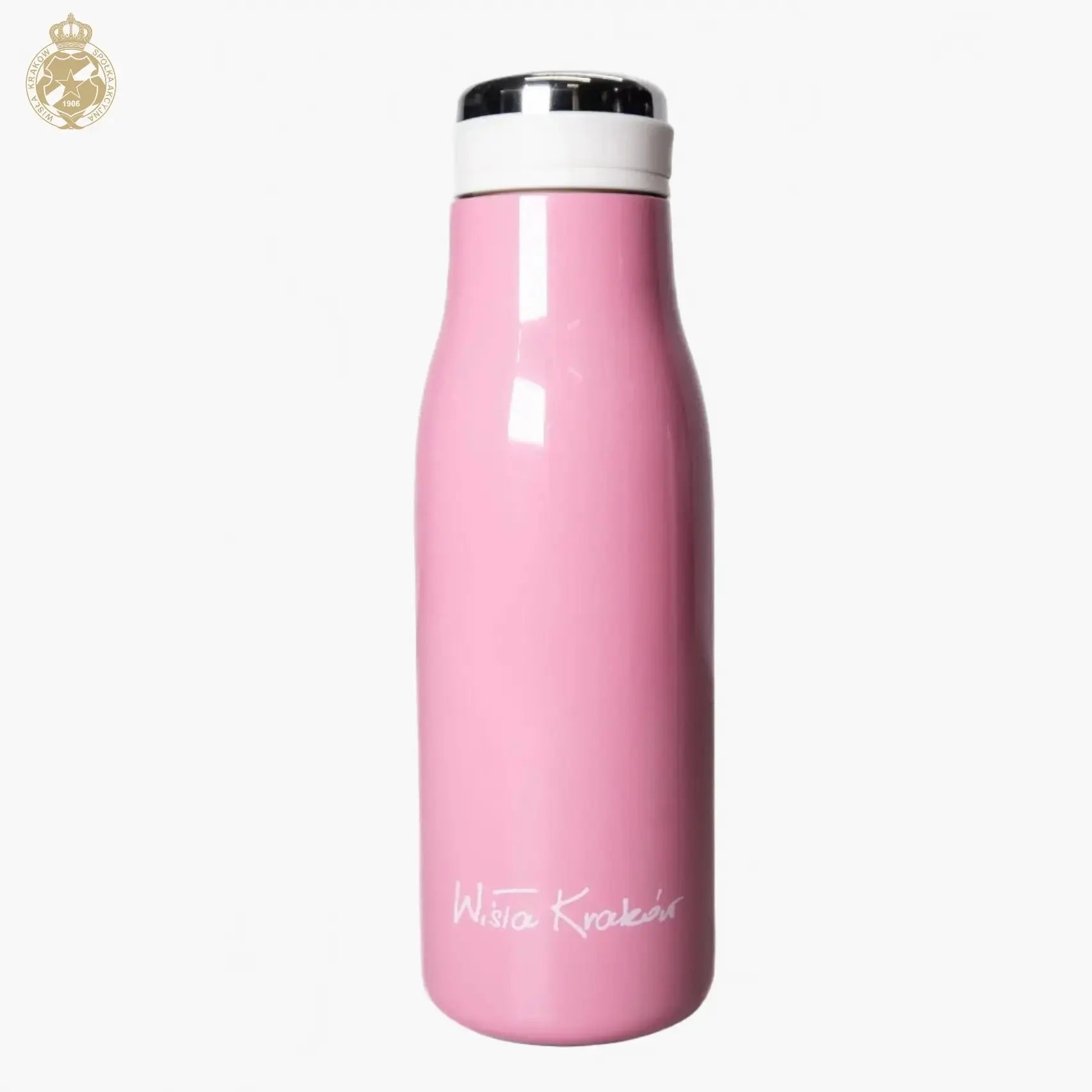 Butelka termiczna- różowa Official FanShop - TS Wisła Kraków SA