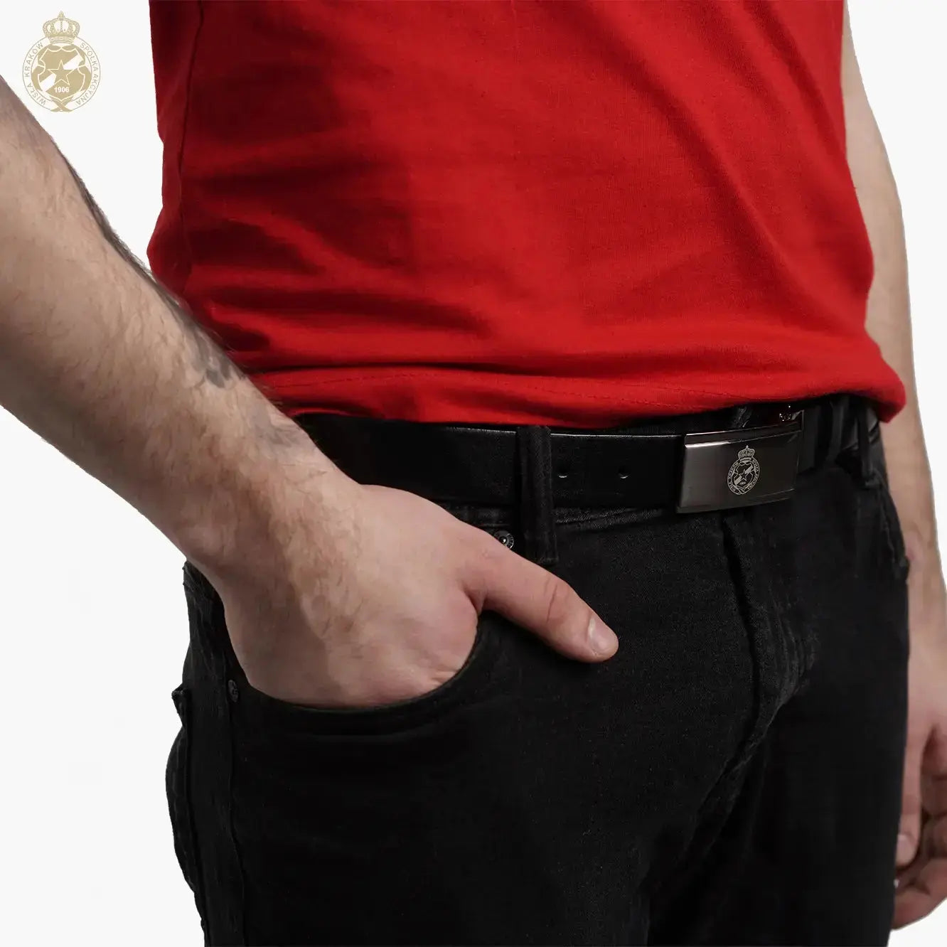 Pasek skórzany Official FanShop - TS Wisła Kraków SA