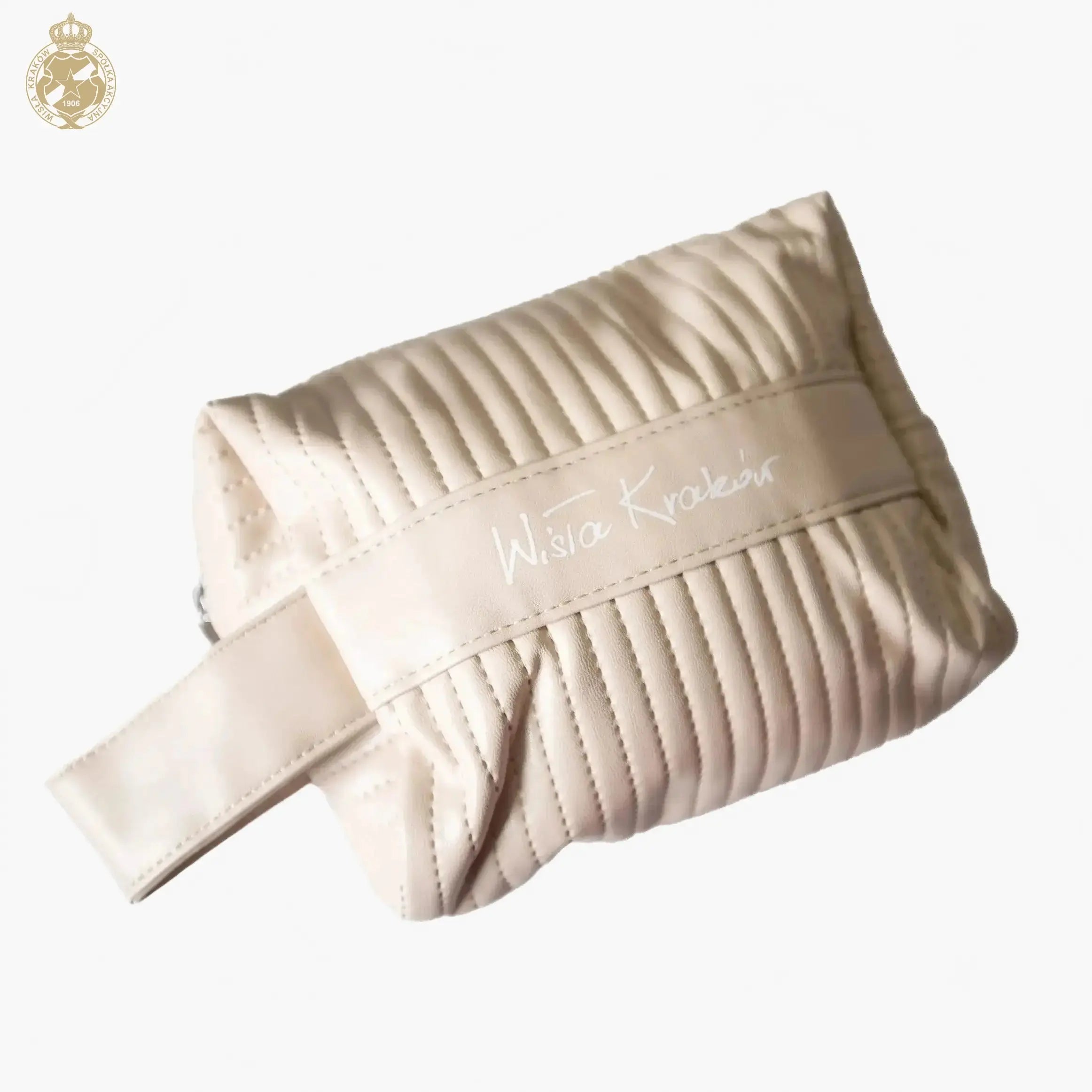 Kosmetyczka damska beżowa Official FanShop - TS Wisła Kraków SA