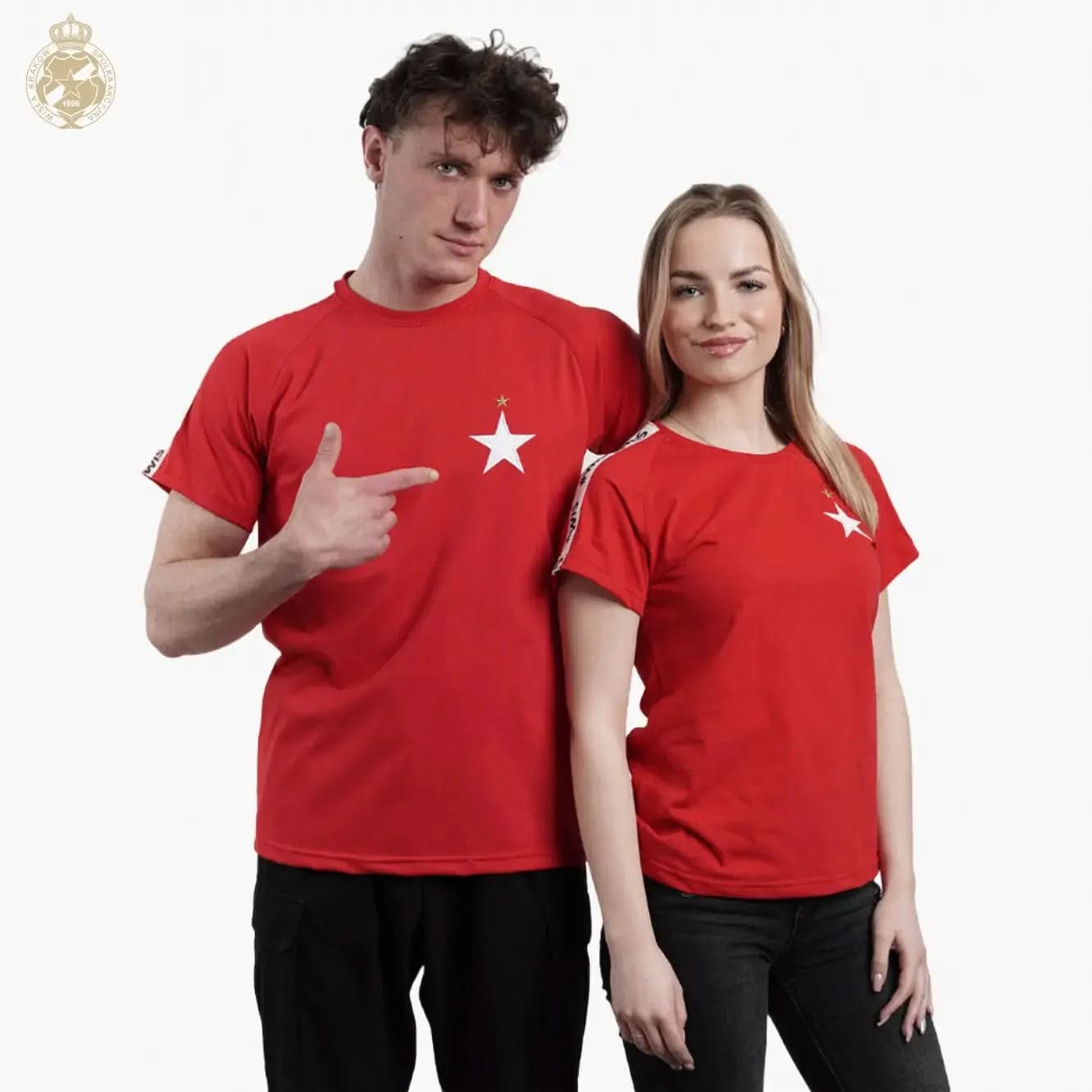 T-shirt damski #Wis - czerwony - TS Wisła Kraków SA