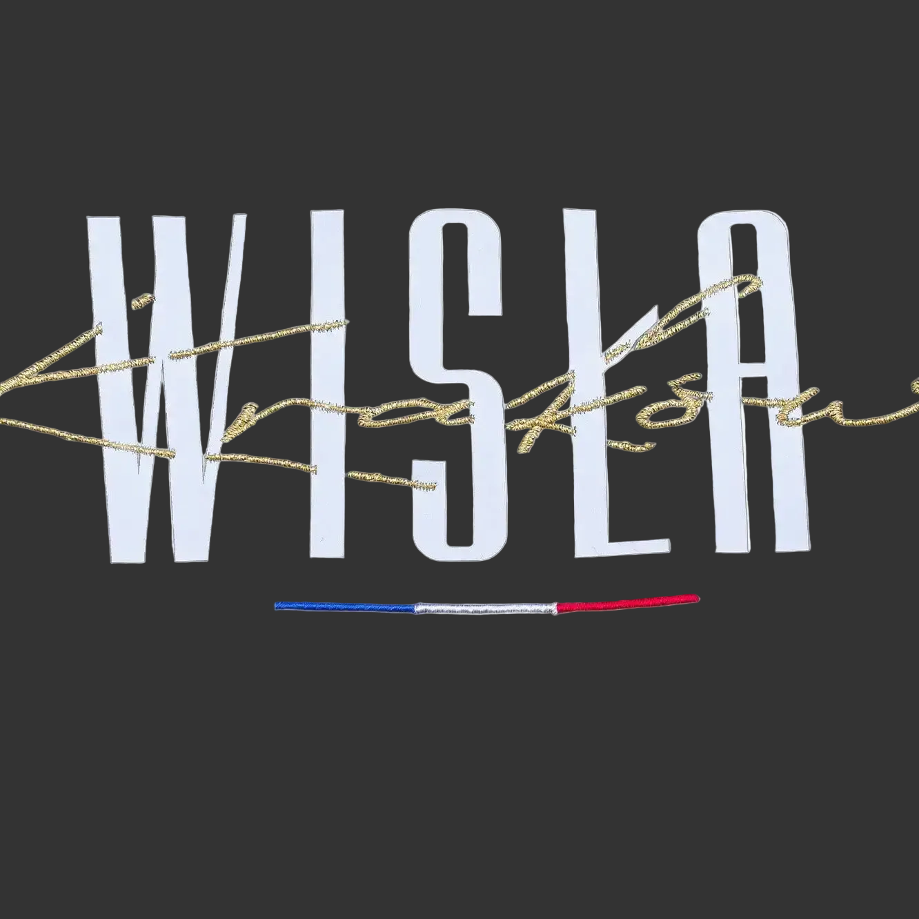 T-shirt damski Wisła Kraków Gold Script - czarny - TS Wisła Kraków SA