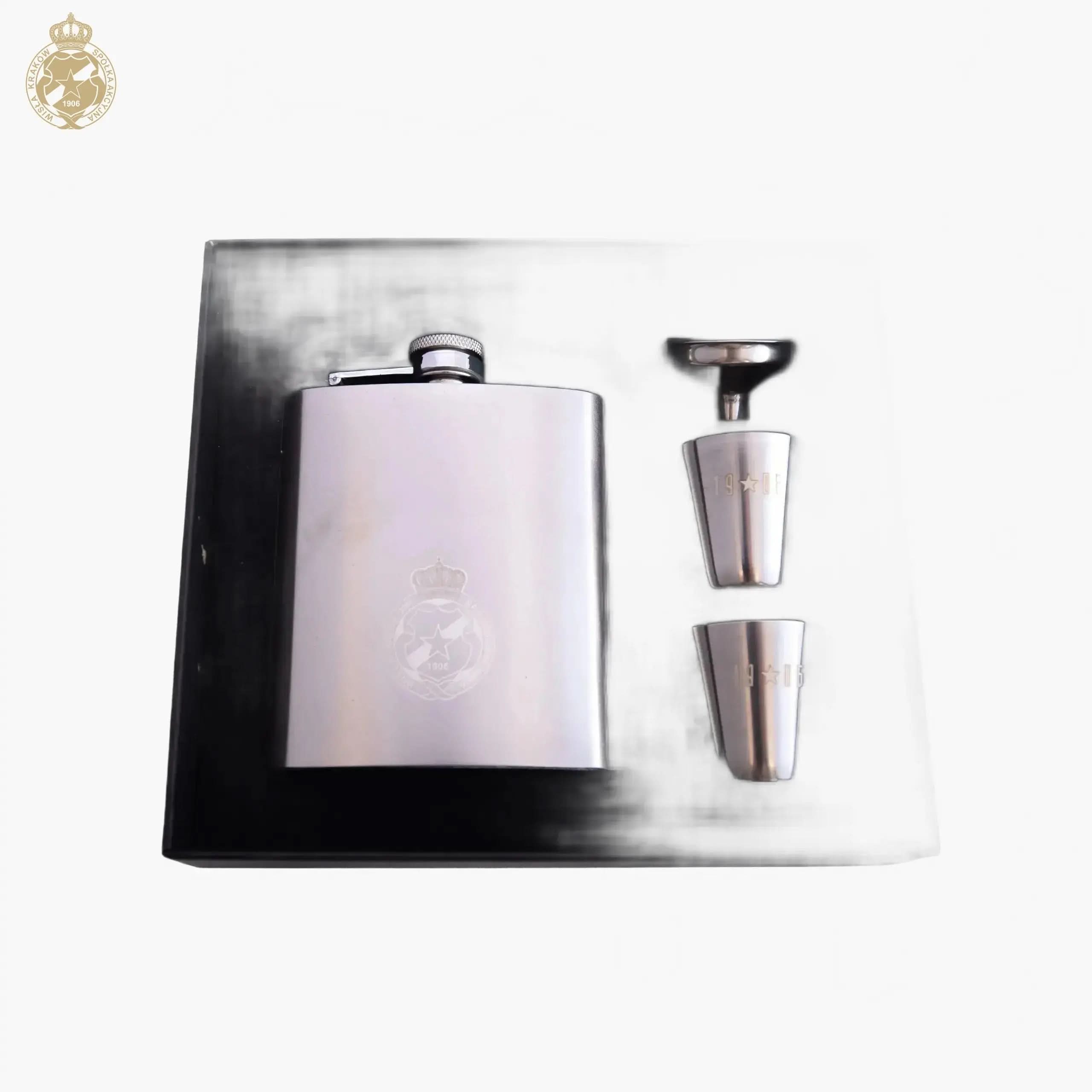 Piersiówka srebrna Herb SA Official FanShop - TS Wisła Kraków SA