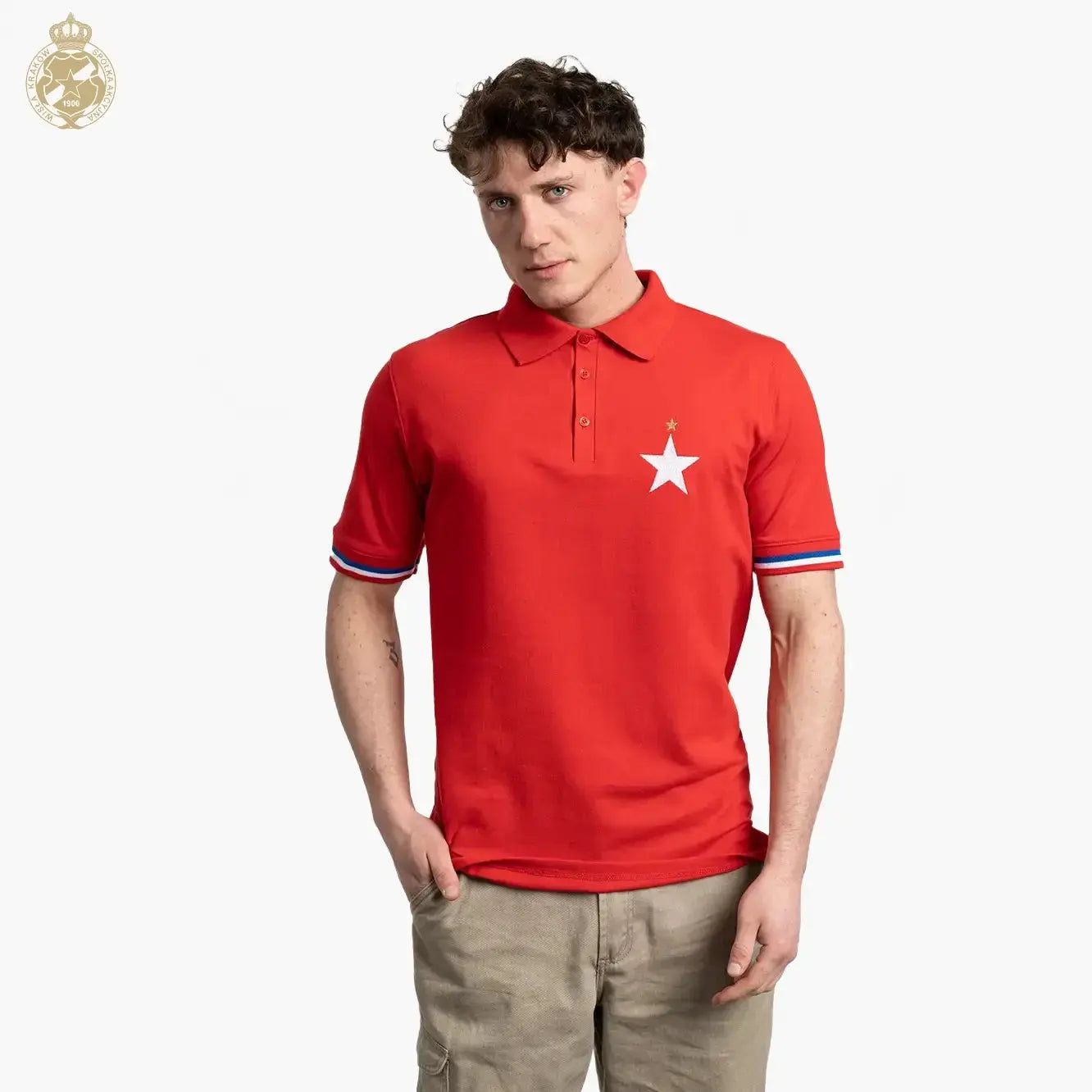 Polo Biała Gwiazda - czerwone Official FanShop - TS Wisła Kraków SA