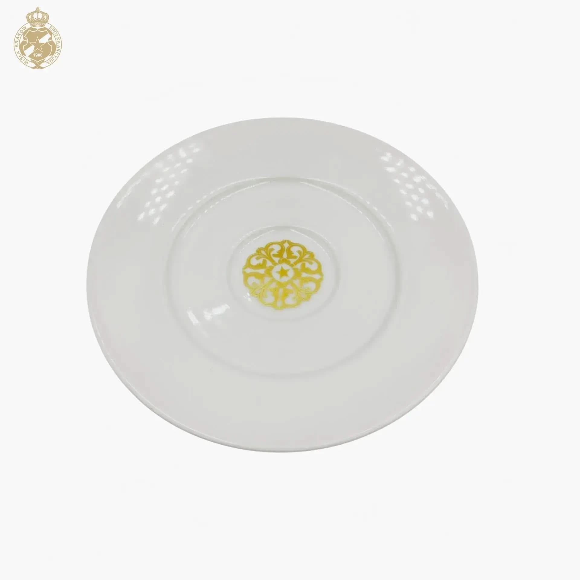 Filiżanka złoty ornament - biała Official FanShop - TS Wisła Kraków SA