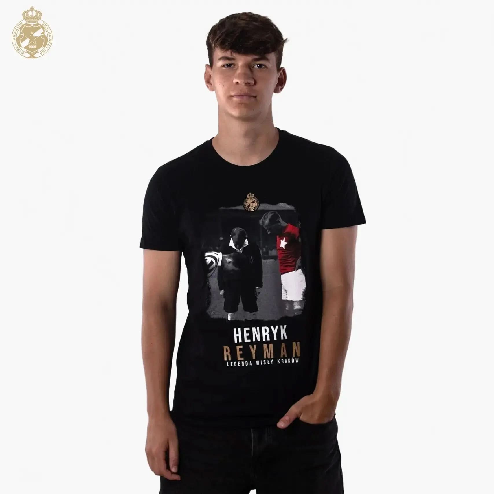 T-shirt Henryk Reyman - czarny Official FanShop - TS Wisła Kraków SA