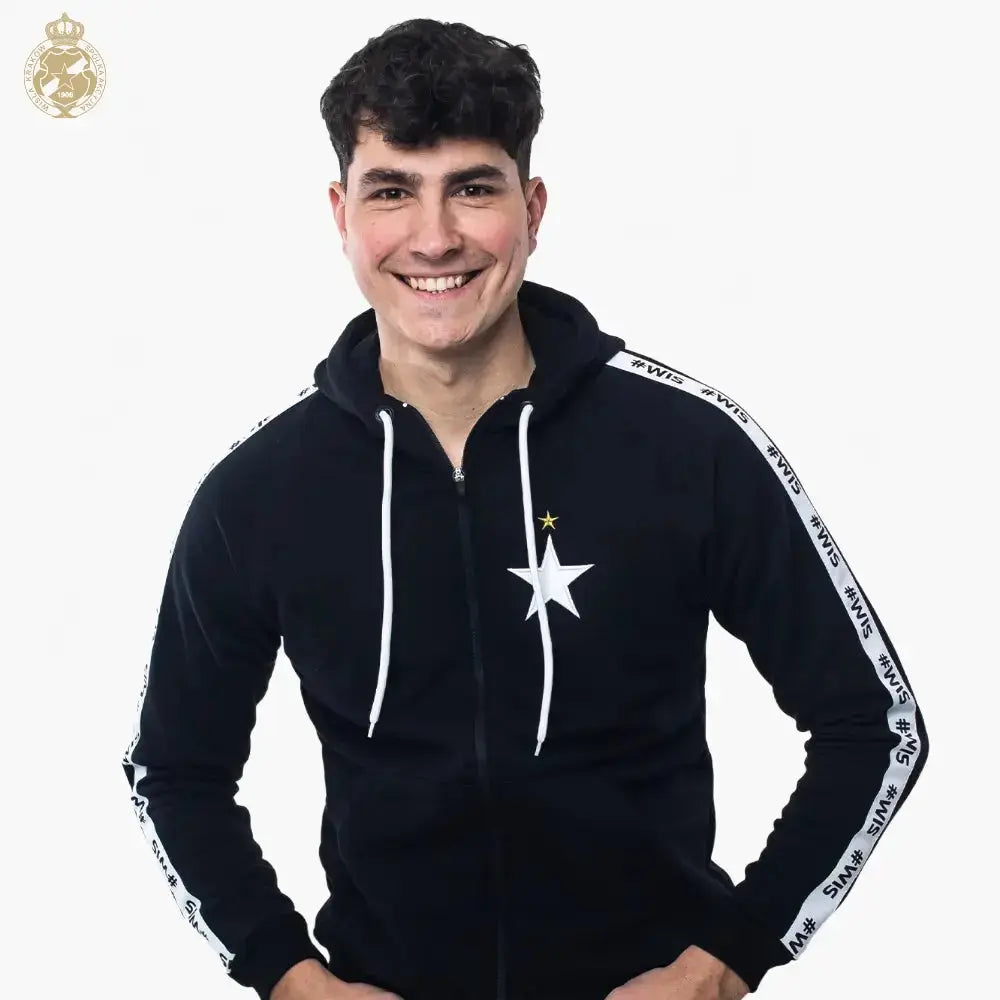 Bluza #WIS z kapturem - czarna Official FanShop - TS Wisła Kraków SA