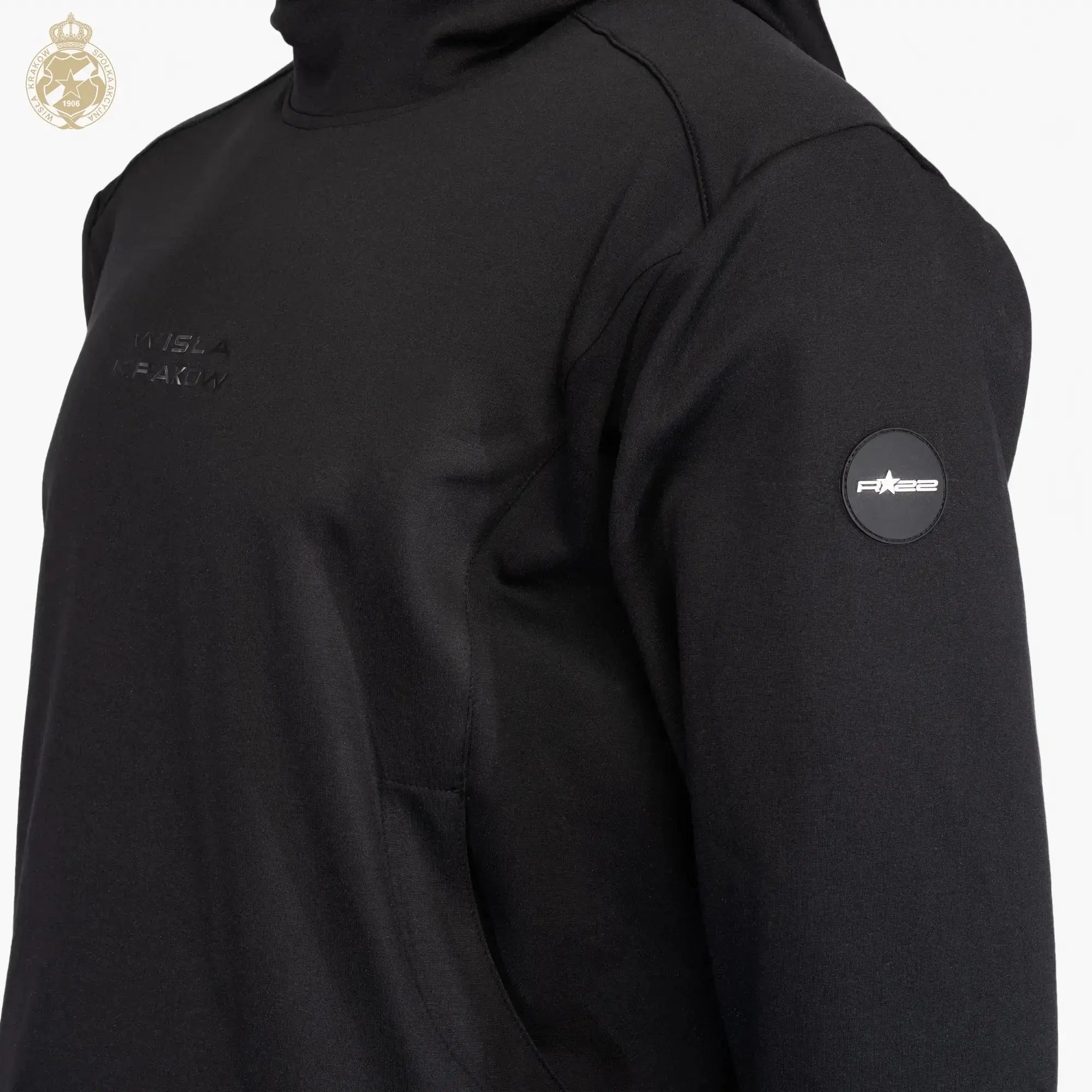 Bluza WISŁA KRAKÓW z kapturem - czarna - TS Wisła Kraków SA
