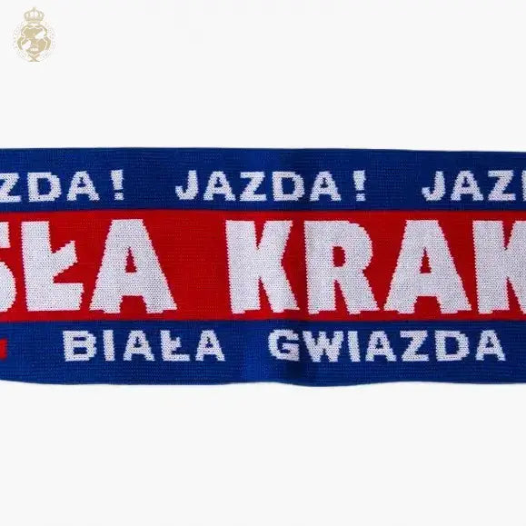 Szalik dziecięcy Wisła Kraków Jazda, Jazda… - niebieski Official FanShop - TS Wisła Kraków SA