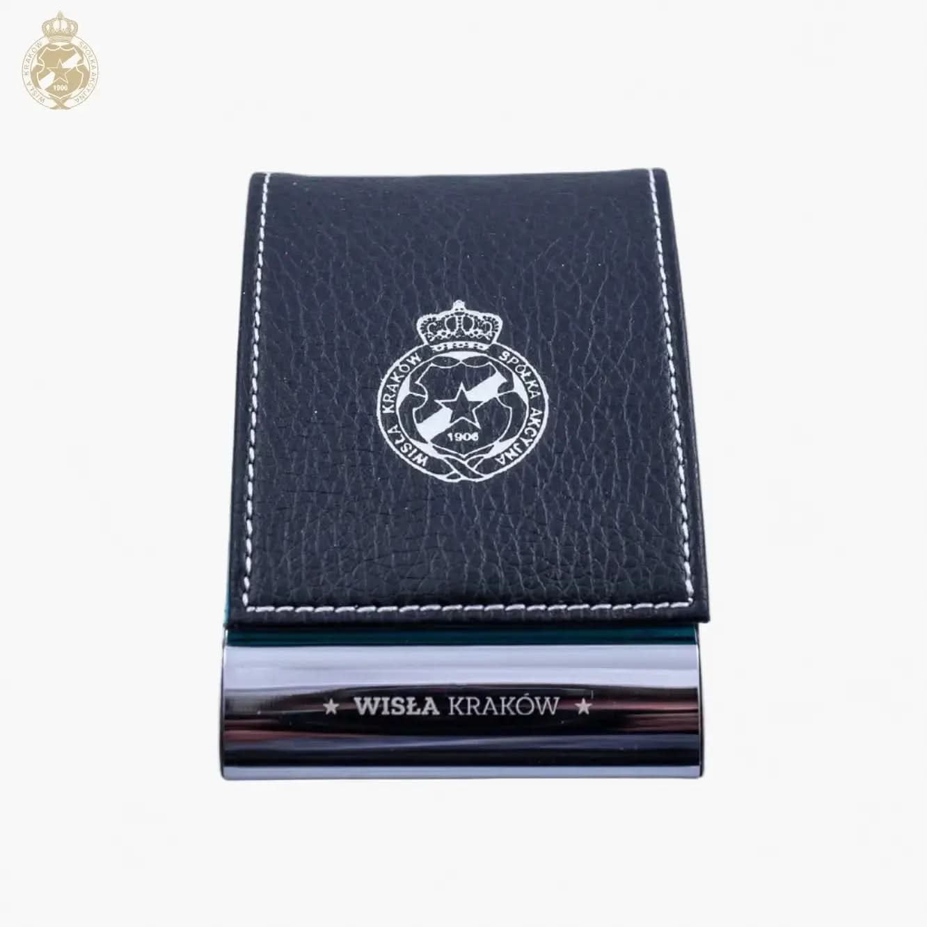 Wizytownik metalowy Herb - turkusowy Official FanShop - TS Wisła Kraków SA
