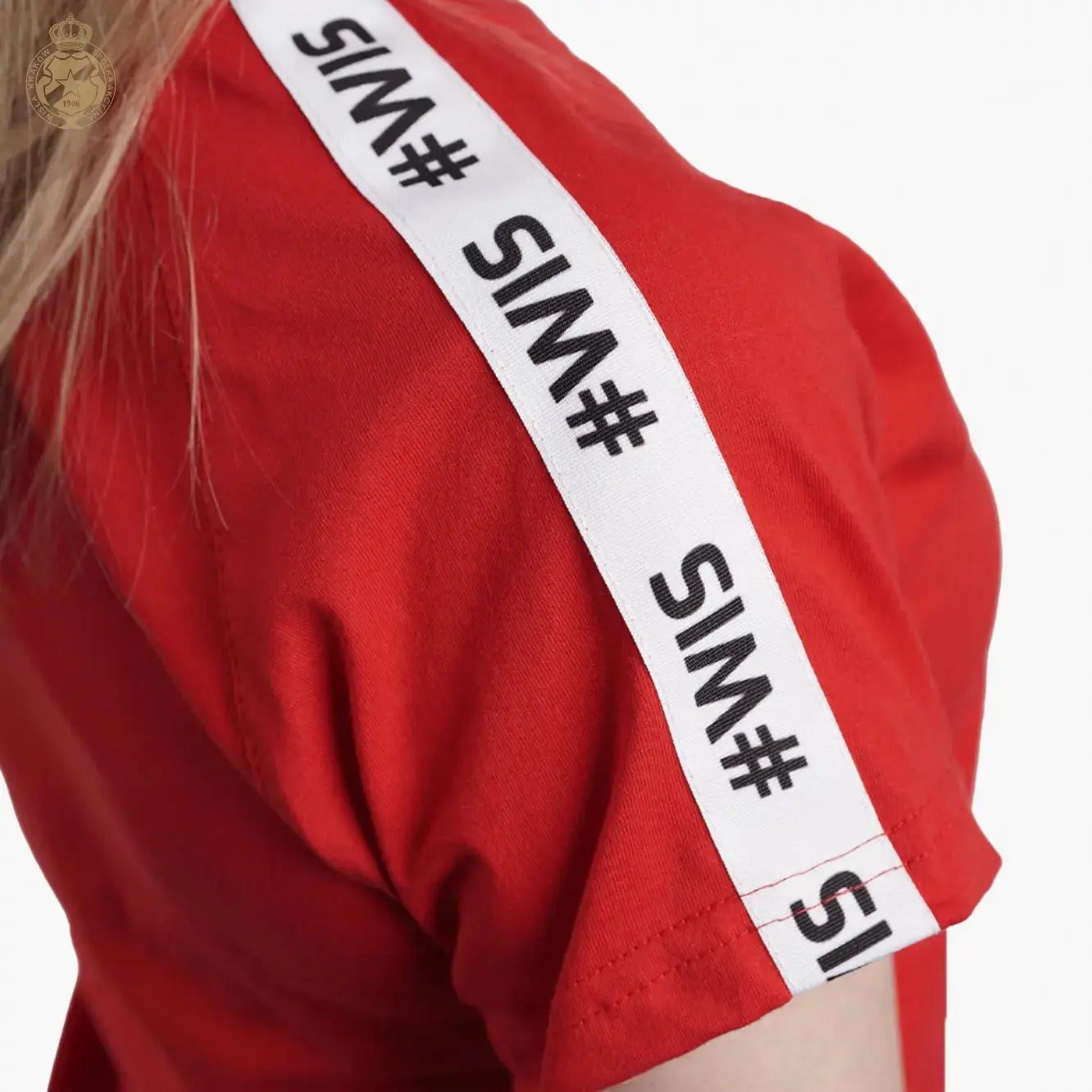 T-shirt damski #Wis - czerwony - TS Wisła Kraków SA