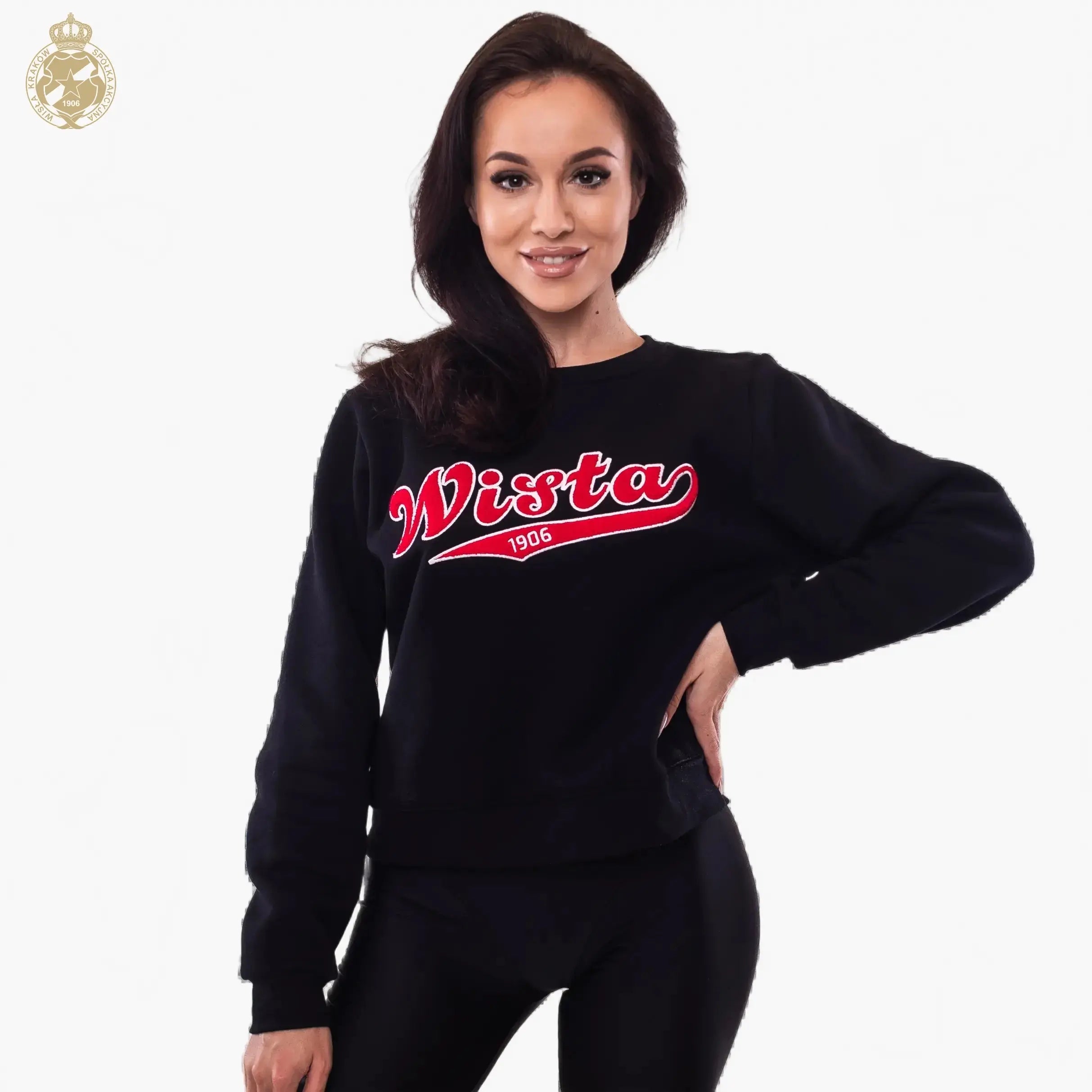 Bluza damska Wisła 1906 - czarna Official FanShop - TS Wisła Kraków SA